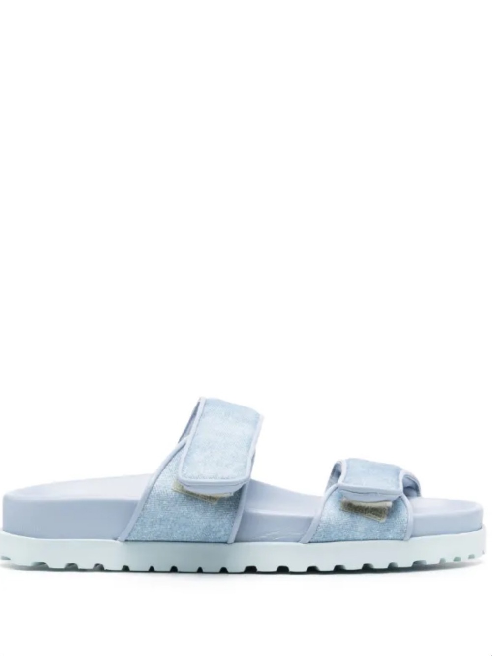 Gia Borghini Light Blue Double Strap Slide Sandals women’s size 37.5